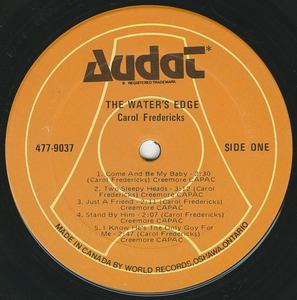 Carol fredericks   the water's edge label 01