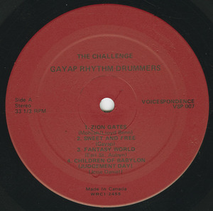 Gayap rhythm drummers   the challenge label 01