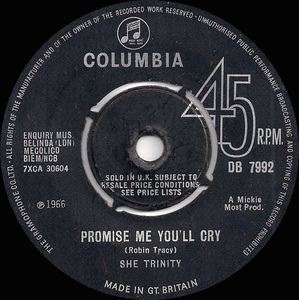 She trinity promise me youll cry columbia