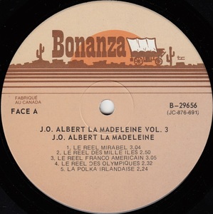 La madeleine jo albert reels vol 3 1976 disque face a
