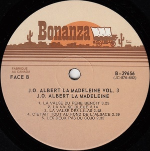 La madeleine jo albert reels vol 3 1976 disque face b