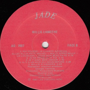 Lamothe willie je reviens 1983 disque face b