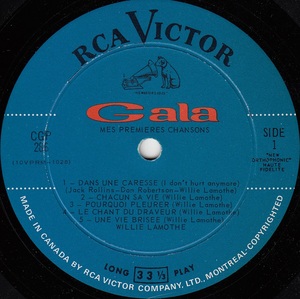 Lamothe willie mes premi%c3%a8res chansons mono 1968 disque face 1