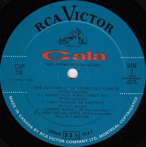 Lamothe willie mes premi%c3%a8res chansons mono 1968 disque face 2
