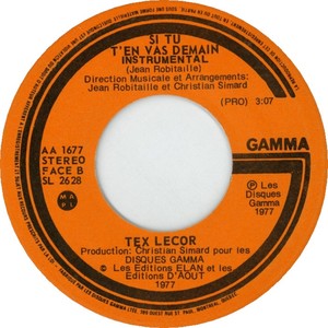 Tex lecor si tu ten vas demain instrumental gamma b zz
