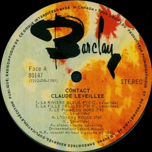 L%c3%a9veill%c3%a9e claude contact 1972 disque face ai