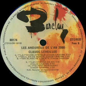 L%c3%a9veill%c3%a9e claude les amoureux de l'an 2000 1973 disque face bii