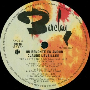 L%c3%a9veill%c3%a9e claude on remonte en amour 1975 disque face aiii