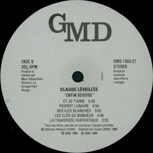 L%c3%a9veill%c3%a9e claude enfin revivre 1989 disque face b