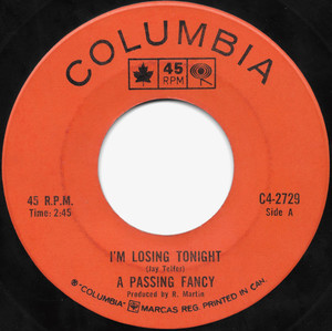 A passing fancy   i'm losing tonight bw a passing fancy %282%29