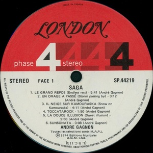 Gagnon andr%c3%a9 saga 1974 disque face 1