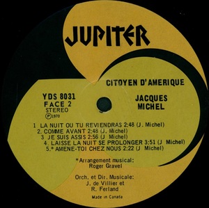 Michel jacques citoyen d'am%c3%a9rique 1970 disque face 2