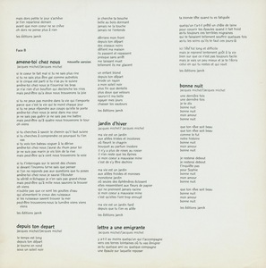 Michel jacques migration 1975 encart b