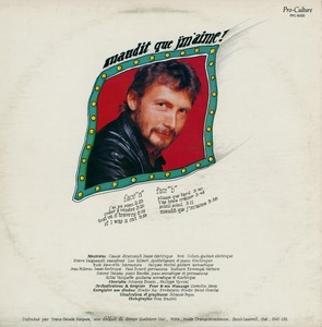 Michel jacques maudit que j'm'aime 1982 dos