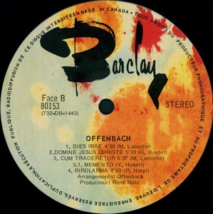 Offenbach saint chrone de n%c3%a9ant 1973 disque face b