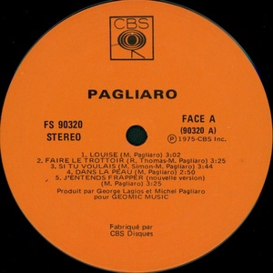 Pagliaro michel pagliaro 1976 disque face a