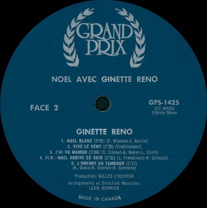 Reno ginette no%c3%abl avec ginette reno 1968 disque face 2b