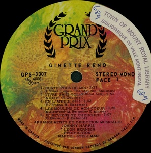 Reno ginette ginette reno 1970 disque face 1