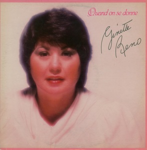 Reno ginette quand on se donne 1981 couverture