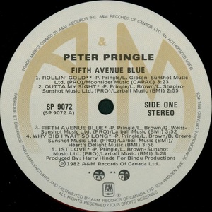 Pringle peter fifth avenue blue 1982 disque s one