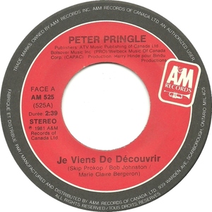 Peter pringle je viens de decouvrir am