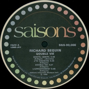 S%c3%a9guin richard double vie 1985 disque face a