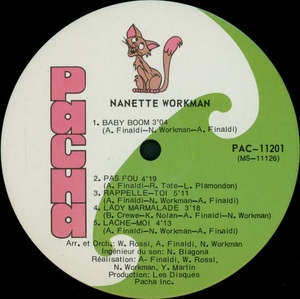 Workman nanette lady marmalade 1975 disque face a ms 11126