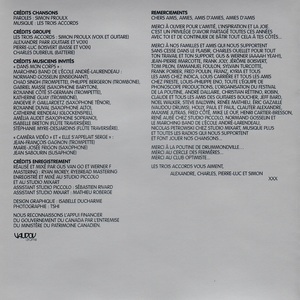 Trois accords les dans mon corps 2009 booklet back