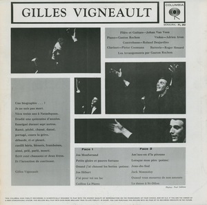 Vigneault gilles gilles vigneault mono 1962 dos