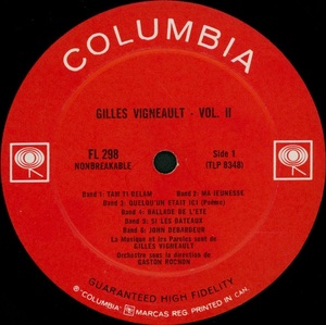 Vigneault gilles vol ii gilles vigneault chante et r%c3%a9cite mono 1963 disque s 1