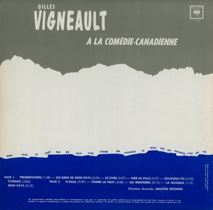 Vigneault gilles %c3%a0 la com%c3%a9die canadienne mono 1965 dos