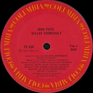 Vigneault gilles mon pays st%c3%a9r%c3%a9o 1966 disque face 2