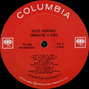 Vigneault gilles enregistr%c3%a9 %c3%a0 paris mono 1966 disque s ib