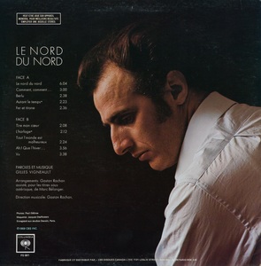 Vigneault gilles le nord du nord 1968 dos