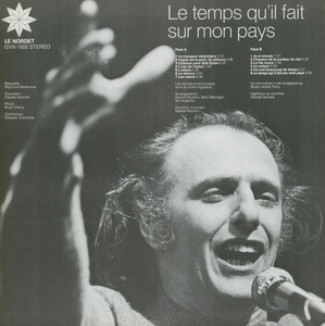 Vigneault gilles le temps qu'il fait sur mon pays 1971 dos