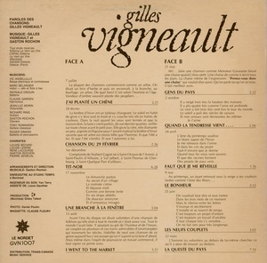 Vigneault gilles j'ai plant%c3%a9 un ch%c3%aane 1976 dos