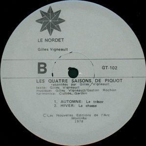 Vigneault gilles les quatre saisons de piquot 1979 disque face b