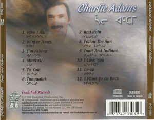 Cd charlie adams   indians and inuit inlay