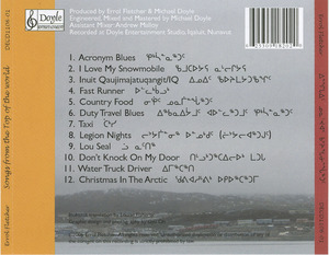 Cd errol fletcher   songs from the top of the world inlay
