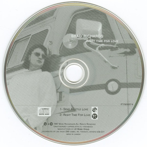 Cd brad richards   right time for love cd