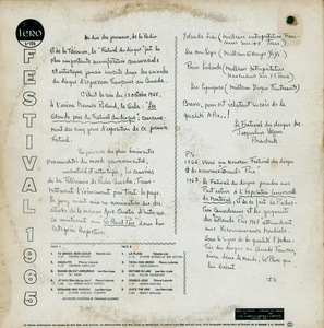 Les grands prix du disque festival 1965 1966 dos