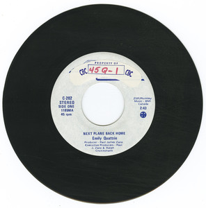 45 emily quattrin   next plane back home vinyl 01