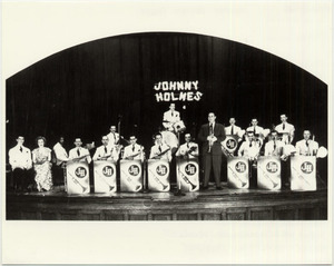 The johnny holmes band on stage at victoria hall