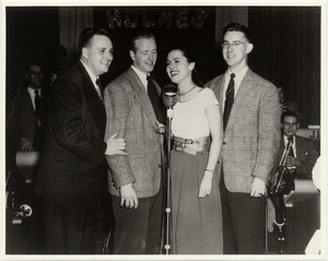 Vocal group with the johnny holmes band at victoria hall