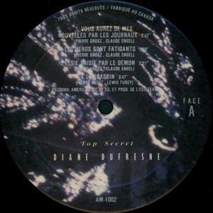 Dufresne diane top secret 1987 disque face a