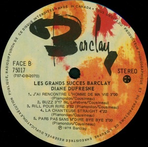 Dufresne diane les grands succ%c3%a8s barclay vol 17 1975 disque 2 face b
