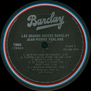 Ferland jean pierre les grands succ%c3%a8s barclay vol 5 1972 disque 1 face 2