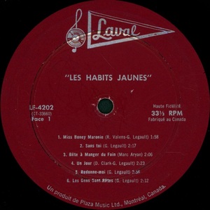 Habits jaunes les les habits jaunes 1965 disque face 1