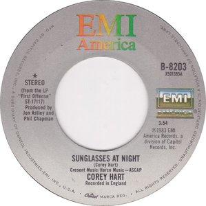 Corey hart sunglasses at night 1984 a