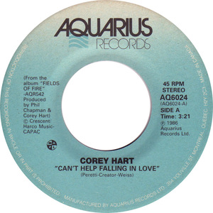 Corey hart cant help falling in love 1986 10 a